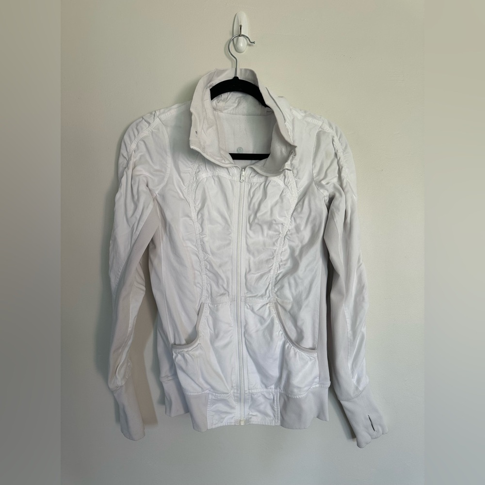 Lululemon Women’s White Full-Zip‎ Jacket Size 4 EUC